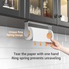 Paper Towel Holder Under Cabinet, Wall Mount, One-Handed Tear, Stainless