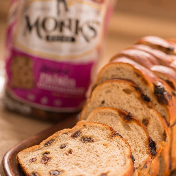 Monks' Cinnamon Raisin Bread 3 Loaf Bundle (3 x 1lb. loaves)