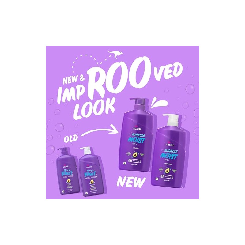 Aussie Miracle Moist Shampoo, and 3 Minute Miracle Deep Conditioner