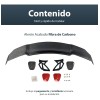 Aleron Super Deportivo Fibra Carbono Sedan Cola De Pato Auto