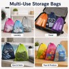 Squliicayy 10Pcs Mesh Drawstring Bags 35 x 40 cm
