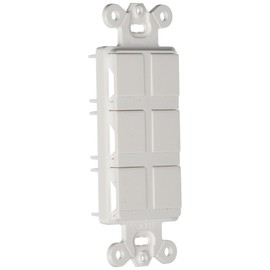 Lutron CA-6PF-WH Claro 6-Port Frame, White
