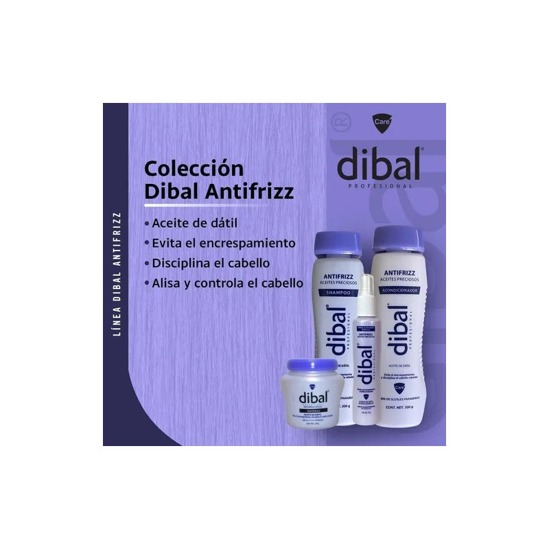 Shampoo Antifrizz Aceite De Dátil Para Cabello De Dibal 300g