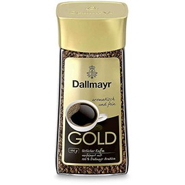Instant Coffee Dallmayr Gold | Refined With Roasted Ground Coffee | 100 g | Dallmayr | Germany