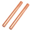 2pcs Pure Copper Round Rod 5/16inch Dia 3.94inch Length Solid
