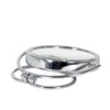 Kela Standspiegel, Franca, 1-/10-fach Vergrößerung, Ø 9 cm, Metall, 20640