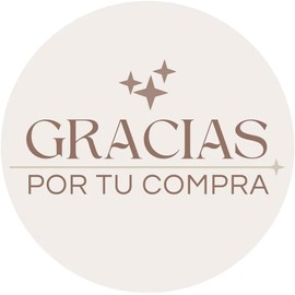 100 Stickers Etiquetas 4cm Gracias Por Tu Compra Crculos M3