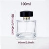 LJJCSFF 100ml Empty Refillable Perfume Spray Bottle Glass Perfume Atomizer