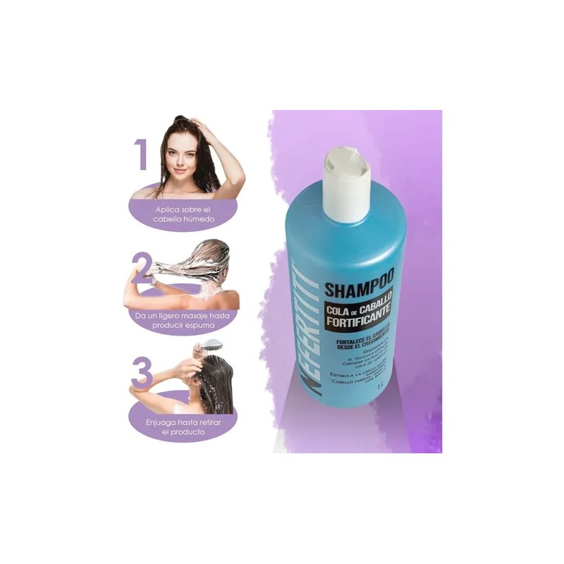Shampoo Cola De Caballo Para Crecimiento Nefertiti De 1 Lt