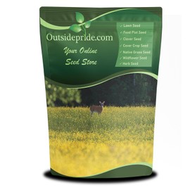 Outsidepride Deer Greens Seeds - 5 lbs. Annual, Hardy & Versatile, Deer Food Plot Seeds for Planting Nutrient-Rich, Dense Leafy Greens & Roots for Wildlife Grazing & Winter Gardens