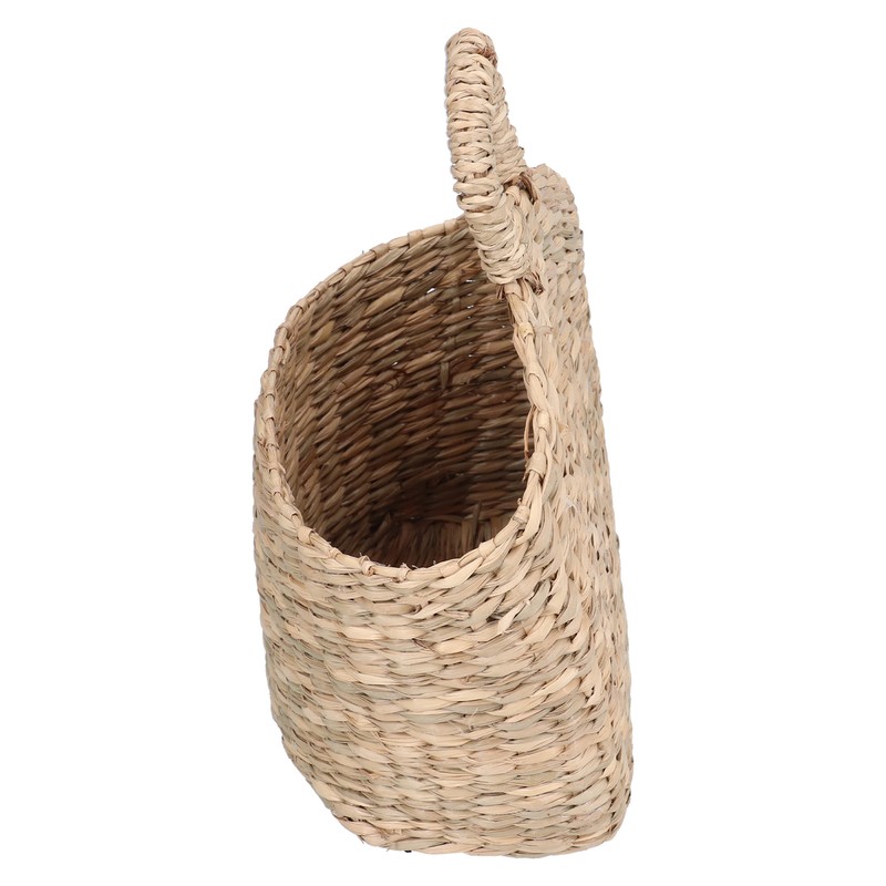 Hanging Basket Seagrass Woven Wall Hanging Storage Basket Organizer for