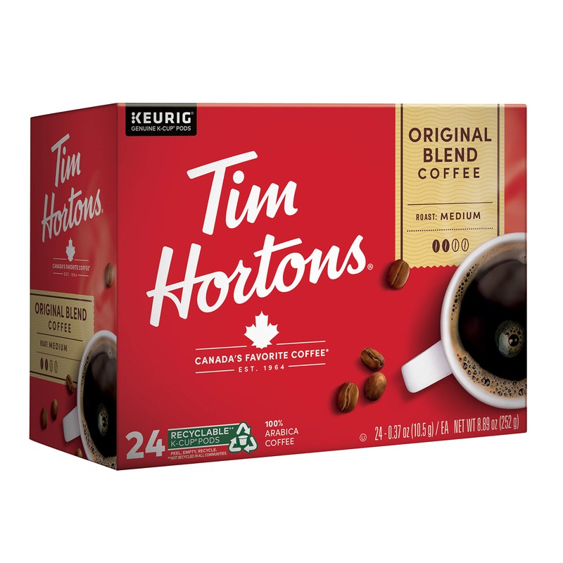 Tim Hortons Original Blend, Medium Roast Coffee, Single-Serve K-Cup Pods