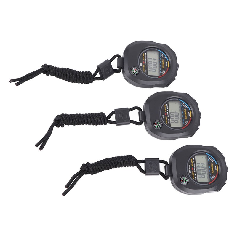 3 PCS Sports Stopwatch High Accuracy Waterproof 40mah Sports Stopwatch