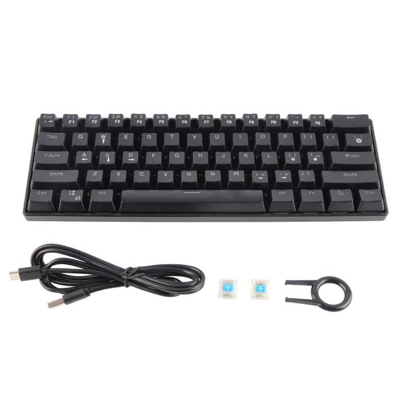 61 Key Mechanical Keyboard Blue Switch RGB Backlight Key Line