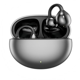 HJX Clip on Earbuds Wireless Open Ear Headphone with Bluetooth 5.4 Headphones,72H Play, Over Ear Buds for Small Ears,Sport Earbuds Workouts-Android/iOS,Black