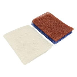 VICASKY 3pcs African Shower Exfoliating Nets Lightweight Scrubbing Cloth for Body for Home and Travel Use Cleanser for Back Neck Legs and Shoulders