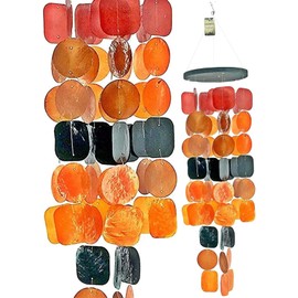 Bellaa Wind Chimes Gifts for Mom Sympathy Memorial Loss of a Loved One Prime Condolence Remembrance Windchimes Unique Shell Sea Glass Hanging Ocean Decor Garden Patio 27 inch