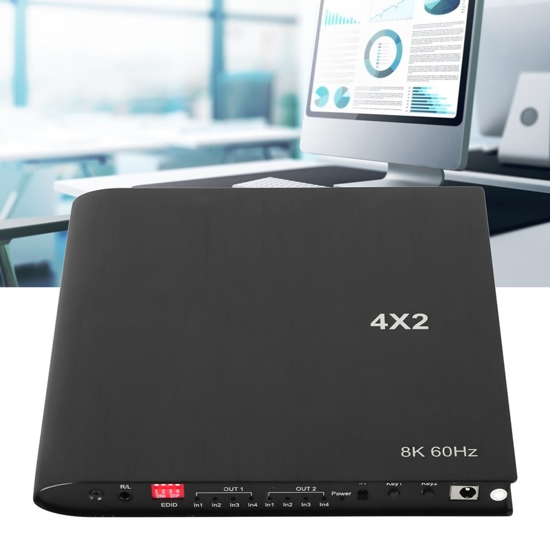 4x2 HD Multimedia Interface Switch Professional 8K 60Hz Plug and