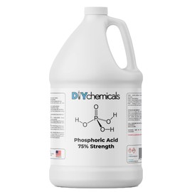 DIYChemicals Phosphoric Acid 75% – Rust Remover, Wood Stain Remover, pH Control, High Purity Orthophosphoric Acid for Metal, Fertilizers - Made in USA - 1 Gallon (128 fl oz)