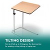 Divan Over Bed Table – Adjustable Height Tilting Overbed Table