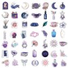 150PCS Midnight Magic Moon Stickers,Fantasy Aesthetic Stickers for Water Bottles,Waterproof