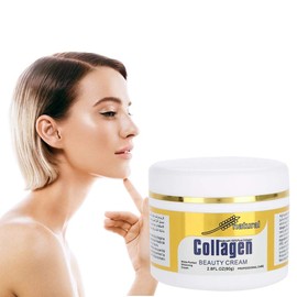 Anti-Wrinkle Cream, 80 g Natural Collagen Cream, Plant Extraction, Facial Skin Care, Whitening, Moisturising Firming Anti-Ageing Day & Night Gel for All Skin Types