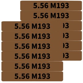 12 Pack Miaozhun 5.56 M193 Magazine Marking Bands 5.56 Caliber Identification (Coyote Brown-Black)