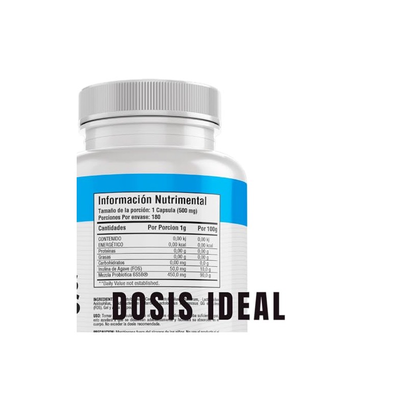BioHerb 450 Billones de Probióticos con Inulina de Agave, 180