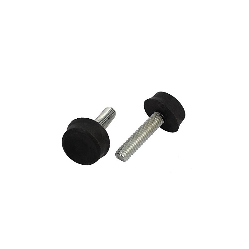 Sourcingmap M6x25mm Thread 32mm Height Screw On Furniture Glide Adjustable