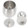 Stainless Steel Stem Wine Glasses Durable 304 Stainless Steel Wine