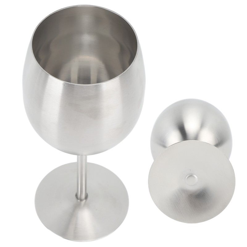 Stainless Steel Stem Wine Glasses Durable 304 Stainless Steel Wine