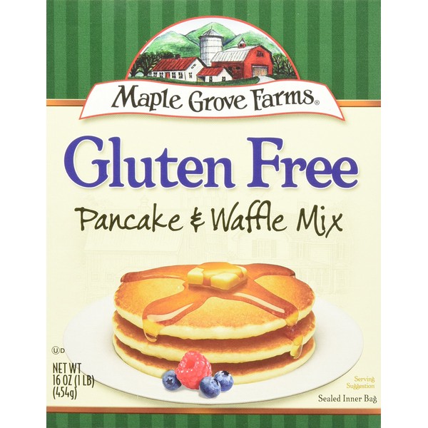 Maple Grove Farms Natural Pancake and Waffle Mix, 16 Ounce - 8 per case.