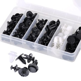 deemars 100PCS Car Clips, Plastic Rivets, 6 Popular Sizes of Car Body Fixed Clip Bumpers, Nylon Fasteners Rivet Kit Replacement Parts of Fenders, Car Bumper Push Retainer Clips Fits for Most Models