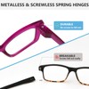 Gr8Sight Metalless Screwless Spring Hinge Reading Glasses for Women -