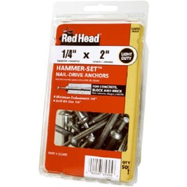 ITW Brands 35305 50PK 1/4x2 Hammer Anchor