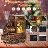 FUSPWEAO Christmas Snow Globes, Vintage Musical Christmas Snow Globe Lantern