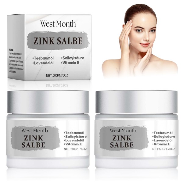 Pack of 2 Zinc Ointment for Pimples, with Tea Tree