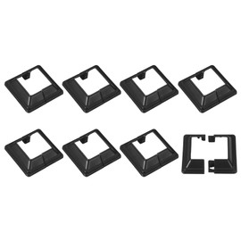 QUARKZMAN Post Cladding, 8 Pieces 40 x 40 mm/1.6 x 1.6 inches, Plastic Gap Style Post Base Cover for Fence, Stair Railing, Porch, 72 x 72 mm/2.8 x 2.8 inches (Total Size)