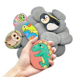 RITOLLO 13PCS Large Rocks for Painting 3.3-4.5 Inches Natural River Rocks for Painting Stones for for Kids, Arts & Crafting