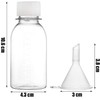 WUWEOT 40 Pack 100ml Clear Plastic Travel Bottles, Empty Refillable