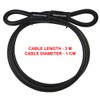Master Lock Cable Lock, Looped End Cable for Use With