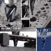M35 Cobalt HSS Step Drill Bits, Four Spiral Flute Cobalt
