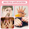 240 uñas postizas para niñas, uñas postizas acrílicas cortas de