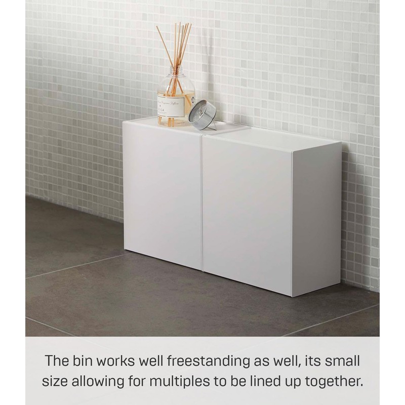 YAMAZAKI Home Tower Wall Mounted Storage Or Trash Bin With