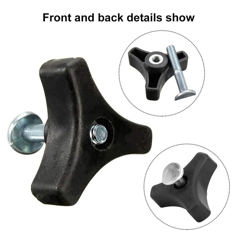 Triangle Handle Knob Nut Screw, Lawnmower Wing Nut Screw Bolt,
