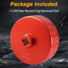 EVRBUL CNC 93mm 15 Flutes Oil Filter Wrench Removal Tool