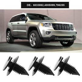 VGOL Pack of 40 Door Panel Retaining Clips Compatible with Wrangler YJ CJ7 CJ8 Scrambler 6033862 4005099 796255 Plastic Car Interior Door Card Trim Clips