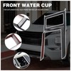 Car Cup Holder Frame Cover Carbon Fiber Pattern High Gloss