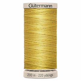 Gütermann Quilting Handfaden gewachst 200 m 0758, Yellow