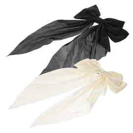 Baluue Girls Hair Bows Large Hair Clips Bow Metal Spring Hair Barrettes Long Tail Hair Accessories Bow Hair Clips for Women